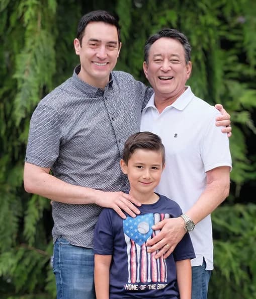 Paul and his father, the lead tester